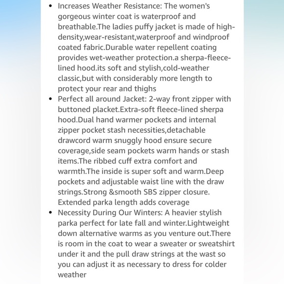 NWT Gray Puffer Jacket with Removable Hood and Quilted Design and Sherpa inside - Picture 10 of 10